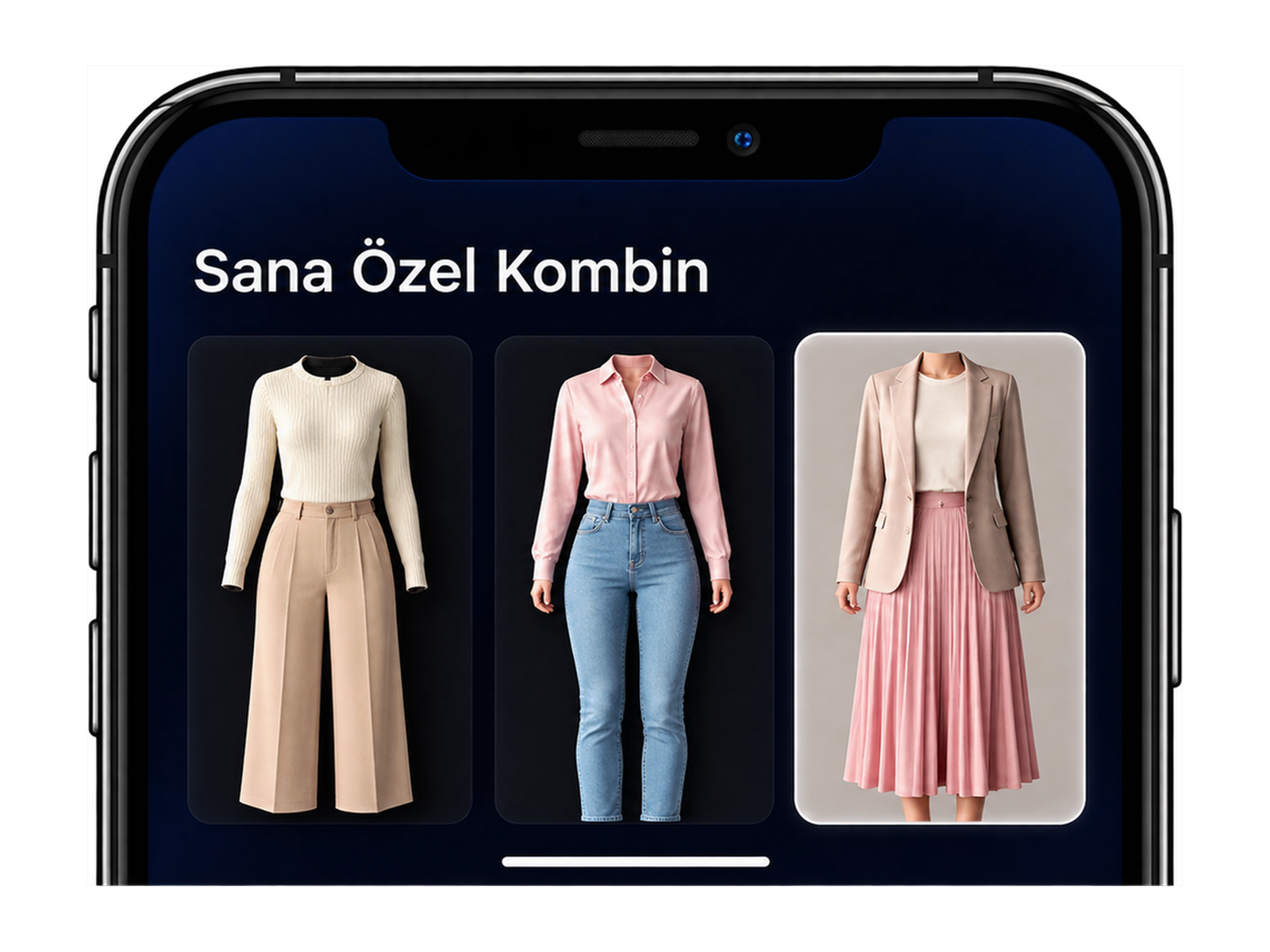 Keşfet mobil uygulama ekranı